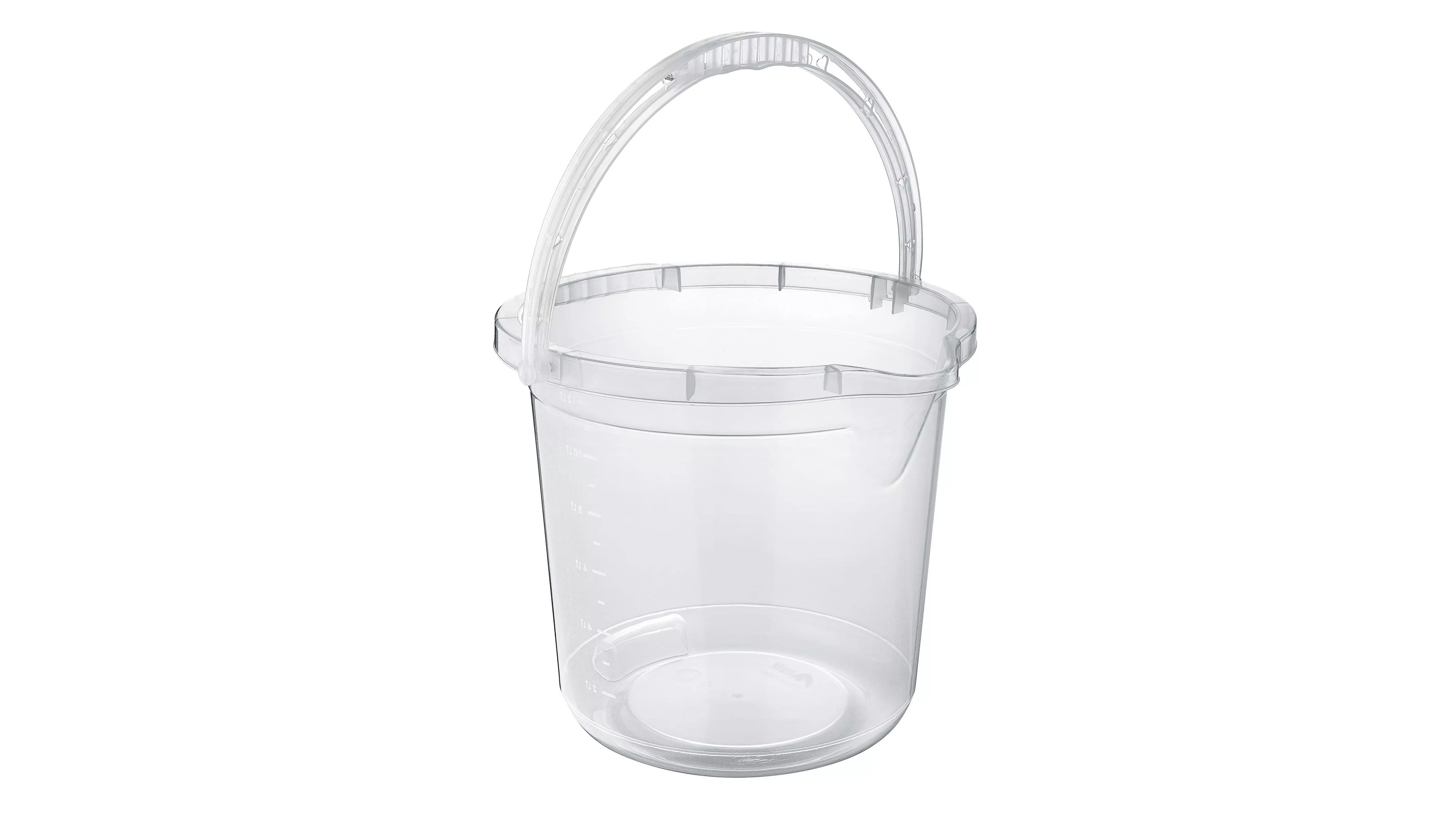 TRANSPARENT SPOUTED CLEANING BUCKET