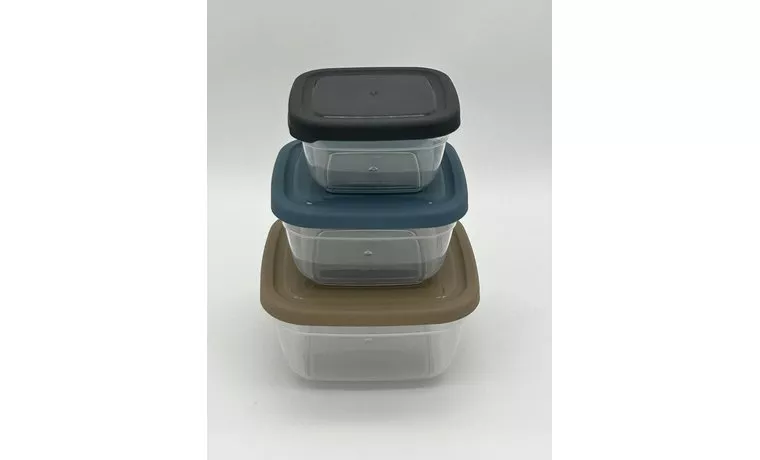 3 PIECE MAYA COLORED SQUARE STORAGE CONTAINER SET
