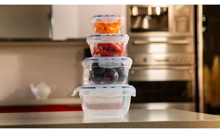 4 PIECE AIRTIGHT SQUARE STORAGE CONTAINER SET