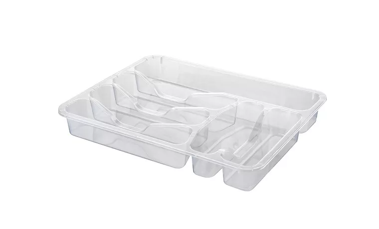LARGE DRAWER CUTLERY TRAY TRANSPARENT