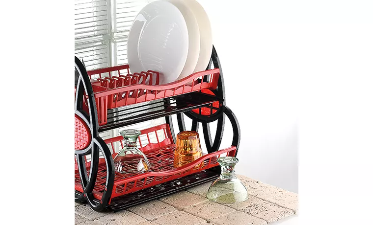 DOUBLE LAYER PLATE RACK