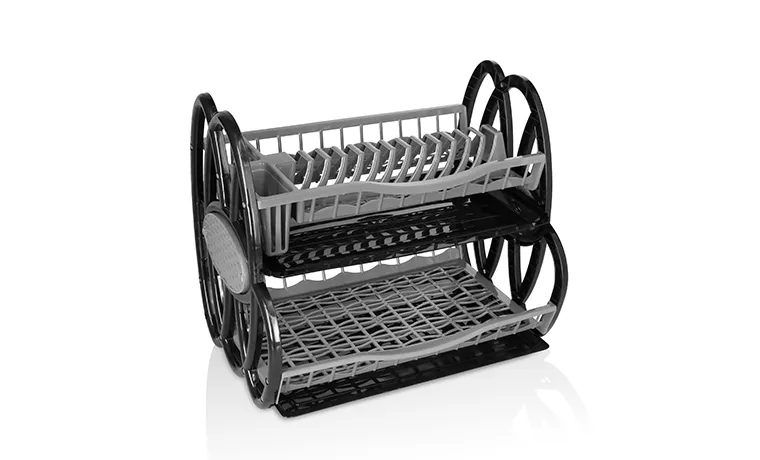 DOUBLE LAYER PLATE RACK