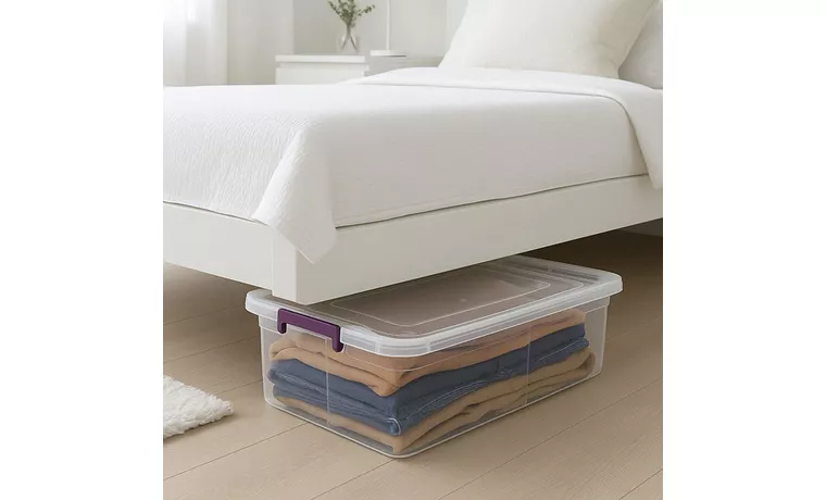 40 LT UNDER BED WHEELED MULTI PURPOSE STORAGE CONTAINER
