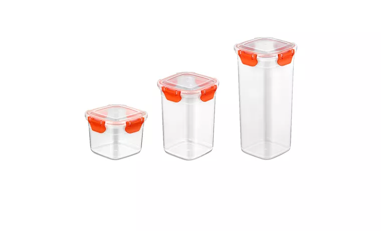 3 PIECE COLORED AIRTIGHT FOOD STORAGE CONTAINER SET