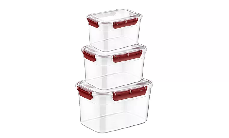 3 PIECE COLORED AIRTIGHT DEEP STORAGE CONTAINER SET