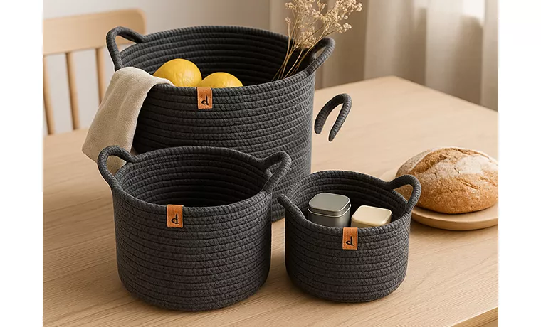 3 PIECE NATUREL LARGE BASKET SET
