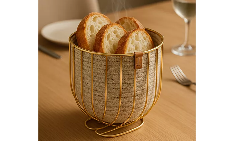 NATUREL OVAL WIRE BASKET WITH LEGS