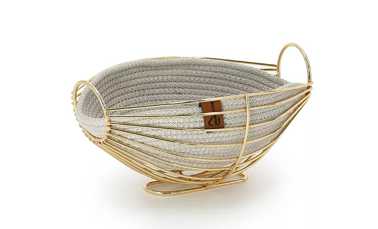 NATUREL METAL CHAIR BASKET