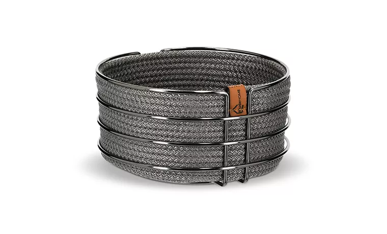 NATUREL ROUND ANTHRACITE WIRE BREAD BASKET
