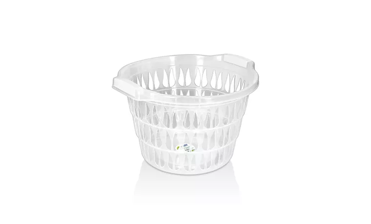 ROUND LAUNDRY BASKET TRANSPARENT