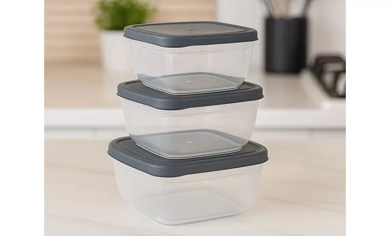 3 PIECE MAYA COLORED SQUARE STORAGE CONTAINER SET