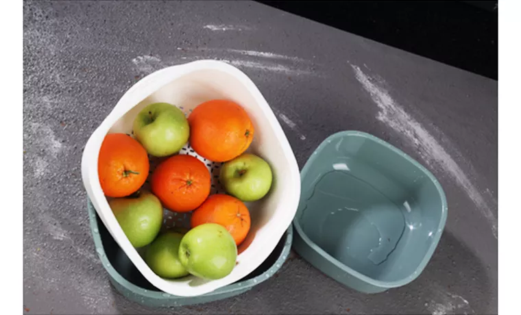 3 PIECE SQUARE BASIN WITH COLANDER SET