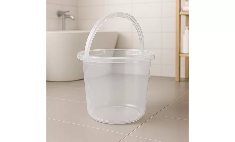 TRANSPARENT SPOUTED CLEANING BUCKET