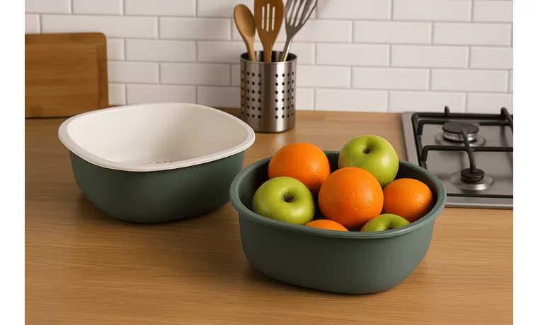 6 LT SQUARE BASIN WITH COLANDER