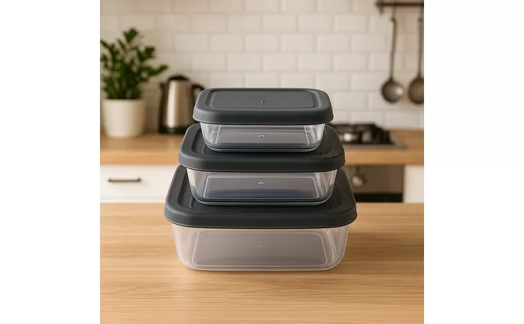3 PIECE MAYA COLORED RECTANGULAR STORAGE CONTAINER SET