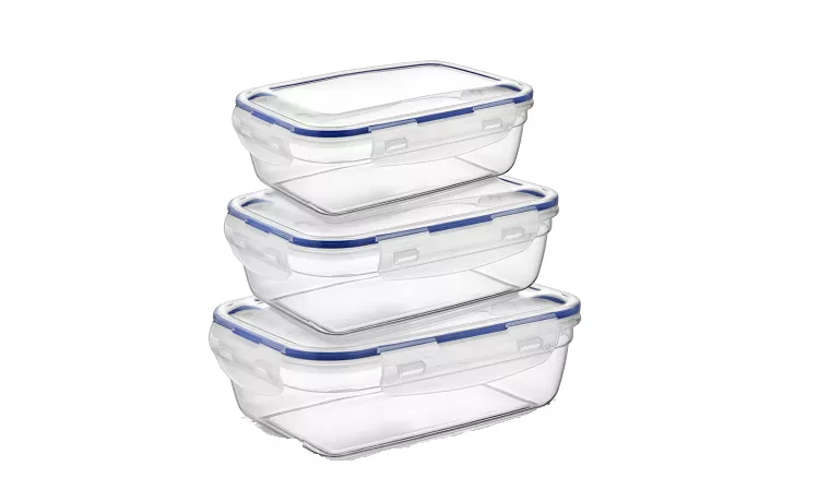 3 PIECE AIRTIGHT RECTANGULAR STORAGE CONTAINER SET