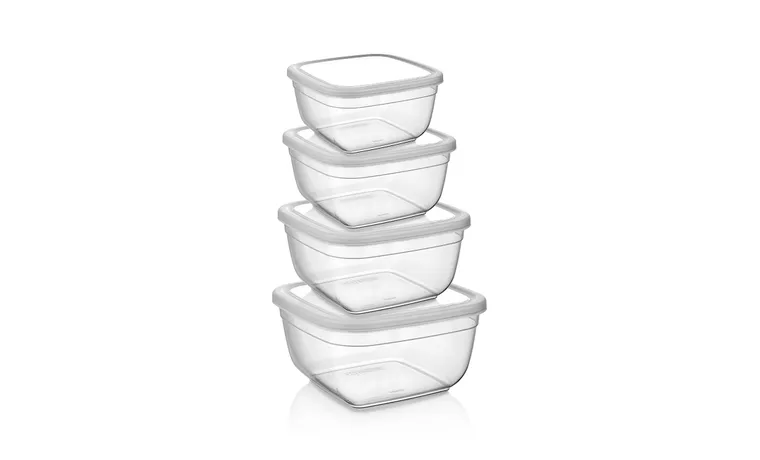 4 PIECE MAYA SQUARE STORAGE CONTAINER SET